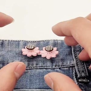 Ghim cài quần Hoa màu sắc ghim cài áo điều chỉnh thu nhỏ eo quần váy tiện lợi thời trang