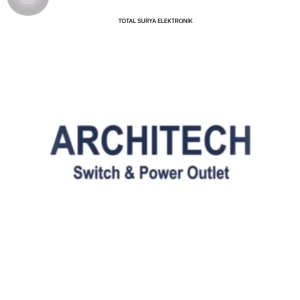 ARCHITECH ELEGANTE MATTE BLACK V20-C18 STOP KONTAK - COLAKAN LISTRIK KOTAK