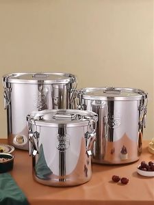 stainless steel 304 sealed barrel Insect proof and moisture-proof rice tank Air Food Storage & Dispensers