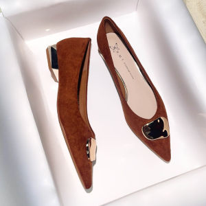 Black Gentle Flat Shoes Spring Autumn New Small Design Pointed Toe Slip-On Womens Fashion Single Shoes Soft Leather