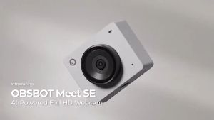 OBSBOT Meet SE AI-Powered Full HD Webcam – Smart Auto-Tracking | 1080P Streaming | HDR | Noise Reduction