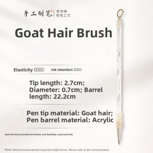 MeiLin Brush Snow Pear Medium Regular Script Calligraphy Brush Professional Grade Adult Student Practice Writing Chinese Painting Soft Pen Brush