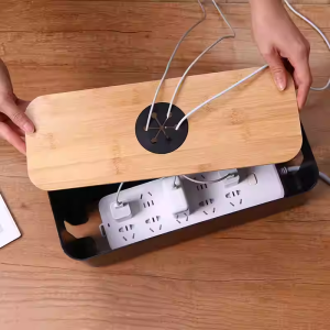 KuoLi | Dustproof Wooden Cable Organizing Box