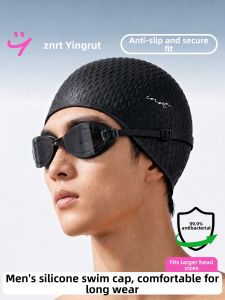 INRT | Mens Large Size Waterproof Swim Cap