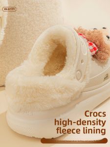 FENKAN | White Warm Fur Lined Clogs
