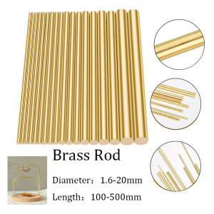 1~10pcs brass round bars Brass Round Bar metal processing diameter 1.6 to 20mm length 100-500mmfor DIY accessories