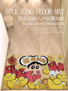 Anti-Slip Entrance Mat Cartoon Anime PVC Material Doorstep Rug Indoor Outdoor Foyer Floor Carpet Dust Removal Wear Resistant