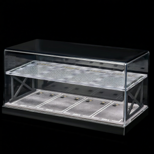 Hộp Hiển Thị Xe Mô Hình 1:64 Bãi Đỗ Xe