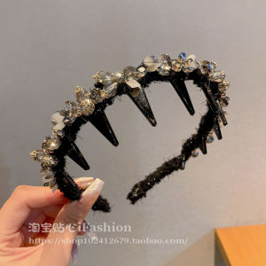 Anti-Slip Crystal Hairband Womens 2025 New Style Lightweight Luxury Korean Version Versatile Hair Accessory Headwear