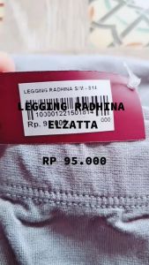 Elzatta Legging Radhina: Legging Bahan Kaos Dalaman Wanita Warna Pekat