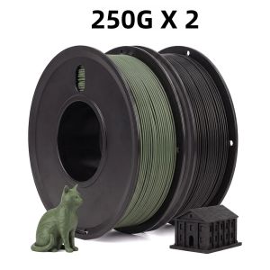 Sợi Nhựa In 3D PLA Màu Xanh Lam Màu Gỗ & Màu Đen Đường Kính 1.75mm 250g X 2 Đóng Gói Chân Không Độc Lập Vật Liệu In 3D