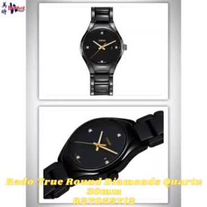 🔥NEW🔥Rado True Round Diamonds Quartz 30mm R27059712 Women Watch