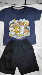 Baju Kaos Setelan Lebaran Muslim Anak Laki Laki Dan Perempuan Karakter Ramadhan Usia 1 - 10 Tahun