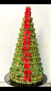 Cây phát tài tầng chưng bàn thờ ông địa quầy thu ngân thu tiền Minh Hân Garden