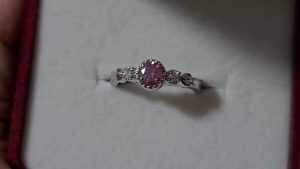 Celeste Paragon Ring S925 Sterling Silver Ring Inlaid With 0.5 Carat Moissanite