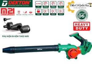 Máy thổi bụi và thổi lá pin 21V Dekton M21-TB03 Sử dụng chân pin phổ thông có xoay chiều đa hướn