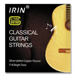 IRIN | IRIN 6 Pcs Strings Classical Guitar Strings Black Clear Nylon Guitarra Strings Sliver Plated Copper Wound String Guitar Parts