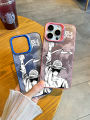 One Piece Luffy Black White Cartoon Anime Phone Case for Apple iPhone 14 pro Max 13 Hard 12 Mini 11 XS Max/XR Soft Silicone Protective Cover. 