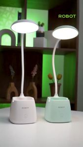 ROBOT Lampu Meja Belajar RT-DL02 Fleksibel Rechargeable Multifungsi Garansi 1 Tahun