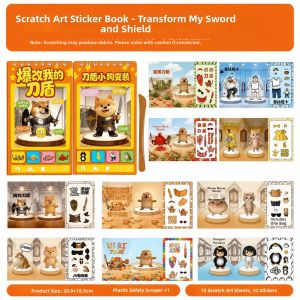 FANMIAO | DIY Sticker and Scratch Book Quiet Toy for Girls