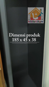 Lemari Loker Locker Cabinet 1 Pintu Full Besi LK001 - Plat Besi Tebal 0.5mm - Warna Grey Kombinasi White - Furniture Kokoh dan Anti Karat (HARGA GROSIR)