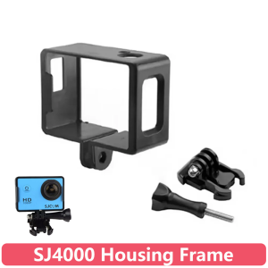 Plastic Frame Mount Housing Case for SJCAM SJ4000 Series Action Camera Protective Border with Quick Release Buckle & Thumb Screw