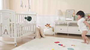 XM Stroller Fan 4000mAh baby fan USB rechargeable 4-speed wind speed 360° direction rotatable 八爪鱼风扇Electric Fans Suitable For Baby Pram Table Desk Car Seat Outdoor Indoor Summer Fan Accessories Stroller Fan