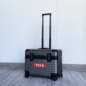 Aluminum Magnesium Alloy Photography Luggage Carry-On Bag Flip-Up Cover 20 Inch Camera Box Horizontal Version Mens Womens