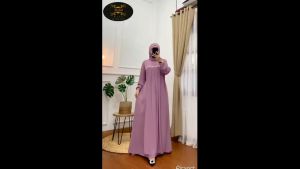 Baju Muslima Wanita DRESS TAMARA BO BAHAN CERUTY BABYDOLL APK PAYET FULL FURING UKURAN M L XL XXL BW