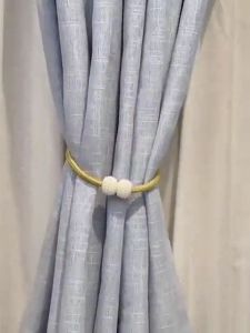 สายรวบแม่เหล็ก 1ชิ้น - สีของเลือก - สายรวบม่าน - สายรัดผ้าม่านแม่เหล็ก - พู่รวบม่าน