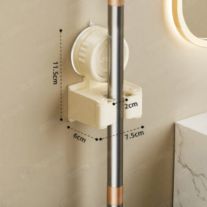 FAJIENUO | Suction Wall Mount No-drilling Bathroom Hook Heavy-duty Adhesive Storage Rack