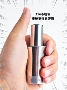 Mini Stainless Steel 316 Medicine Grinding Tool Handmade Solid Medicine Powder Grinder Small Children Infant Storage Organizer
