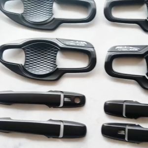 Paket Cover Spion Handle & Tutup Tangki Mobil Toyota Veloz 2022 - 2024 Hitam