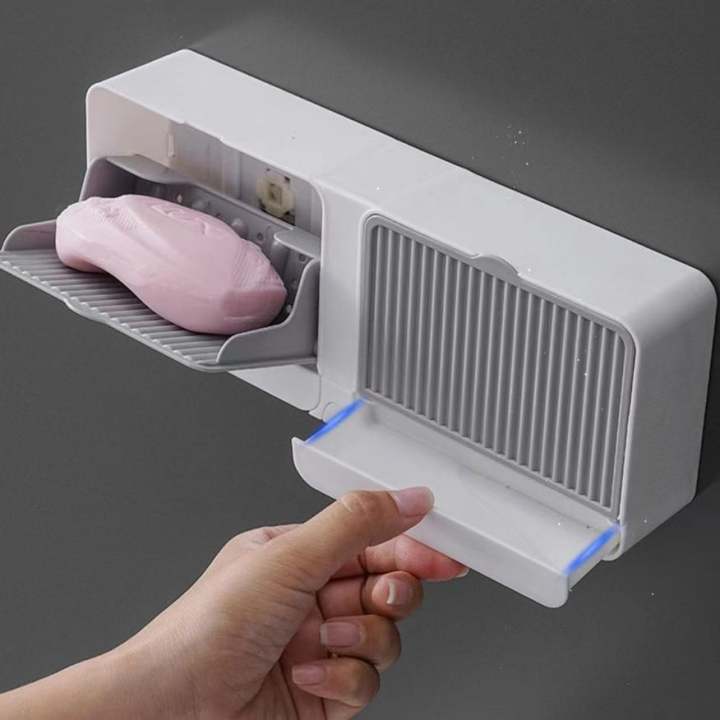 Wall Mounted Soap Box Soap With storage space Draining Rack Bathroom ...