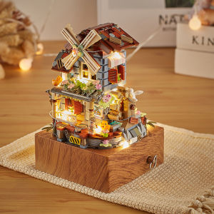 Lego Music Box LOZ Building Block Model Windmill 16 Kado Hadiah Ulang Tahun Birthday Gift Souvenir