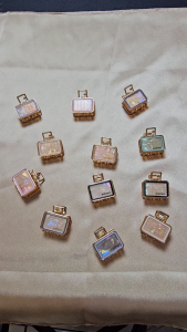 Jepit Rambut Metal Marble Square Frame Korea Small Hair Claw