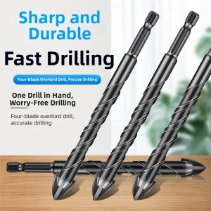 MEISITEKEKE | High Hardness Multi-Purpose Drill Bit 4-Blades Tile Glass Concrete