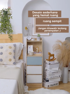 Meja Nakas Minimalis Modern Dengan Laci Meja Samping Tidur Aesthetic Meja Kamar Untuk Kamar Tidur