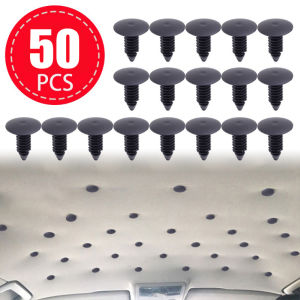 50pcs Car Barb Buckles Plastic Nylon Thorn Rivet Fasteners Car Interior Roof Fixing Barb Snap