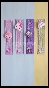 Fancy Penggaris Sanrio Head 15cm Zigzag Ruler 638 / Garisan Alat Ukur Plastik
