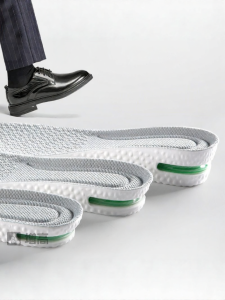 LINGMIAO | Height Increasing Invisible Cushioned Mens Insoles