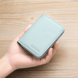 กระเป๋าใส่บัตรใบขับขี่แบบพกพาพร้อมช่องใส่บัตรอเนกประสงค์ความจุขนาดใหญ่ วัสดุ PU สำหรับผู้ชาย