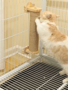 Cage Sisal Cat Scratcher Post Toy Scratch Scratching Papan Cakar Cat Tree Pencakar Kucing Sangkar Mainan Kucing