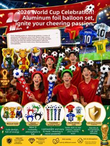 ANQIYUE | 2026 World Cup Football Theme Decor Balloons