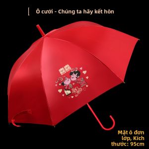 Ben.C | Ô Dù Cưới Hỏi Đỏ Phong Cách Cổ Điển Trung Quốc