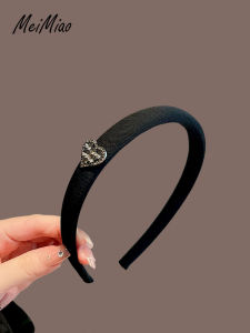 Elegant Heart Shaped Rhinestone Hairband Fashionable Pressed Hair Hairwashing Clip Stylish Korean Style Headwear Accessory