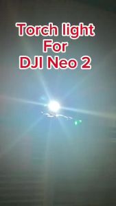 Rechargeable LED Flashlight Kit Durable PETG 3D Printed Mount Searchlight Combo for Night Exploration For DJI Neo 2