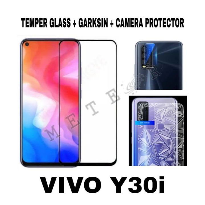 Vivo Y30i Tempered Glass Skin Diamond Flexible Camera Paket 3in1 Lazada Indonesia 1716