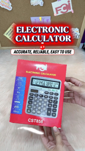 FCI 12 Digits Calculator LCD Display  Easy Press Key Responsive Light Weight Durable Construction for Long-lasting use Energy-Efficient for Students & Office use