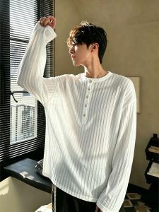 OUMULONG | Henry Collar Sun Protection T-shirt